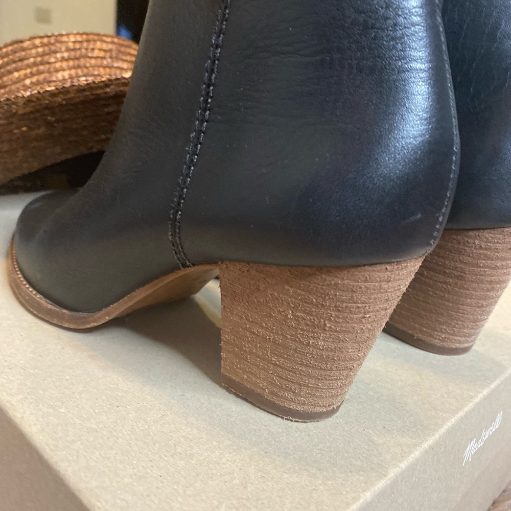 The Billie Boot in Black Leather.  Size 6 1/2.